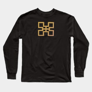 Adinkra symbol in gold Long Sleeve T-Shirt